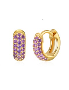 Pendiente Aro - Circonita - 10 mm 2