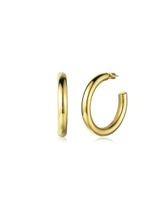 Pendiente Aro Acero - 62, 52 y 42 mm - Bañado Oro 2