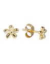 Pendientes Flor - 5.5 mm - Bañado Oro y Plata Rodiada