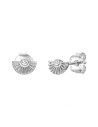 Pendientes Circonita  Abanico 4*6mm