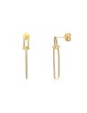 Pendientes Eslabón - 30 mm - Bañado Oro