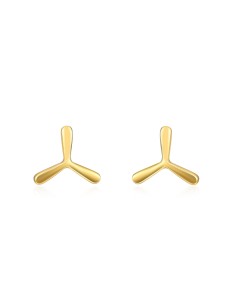 Pendientes Aro 9 mm Bañado Oro 2