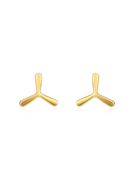 Pendientes Aro 9 mm Bañado Oro