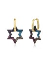 Pendientes Circonita - Bronce - Estrella 24mm