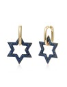 Pendientes Circonita - Bronce - Estrella 24mm