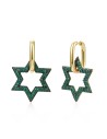 Pendientes Circonita - Bronce - Estrella 24mm