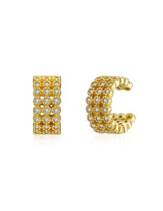 Pendientes Aro - Earcuff - Circonita 2