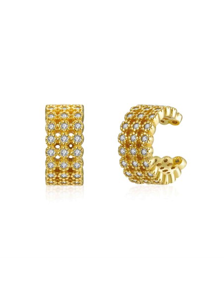 Pendientes Aro - Earcuff - Circonita Pendientes Aro - Earcuff - Circonita