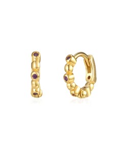 Pendiente Aro - Circonita -11 mm 2