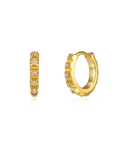 Pendiente Aro - Circonita -12 mm 2