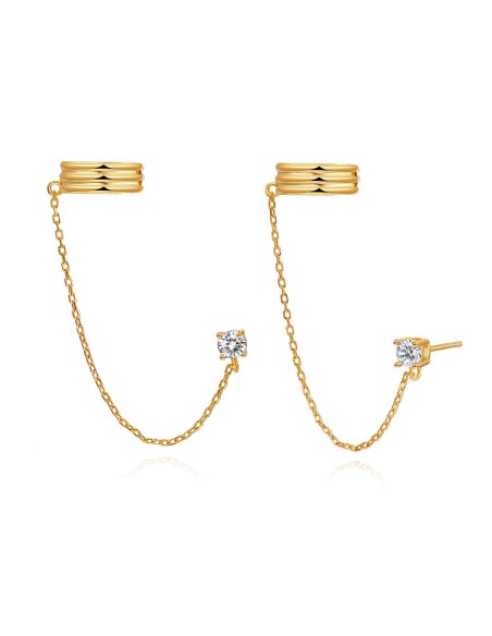 Pendientes Circonita - Earcuff - Circonita