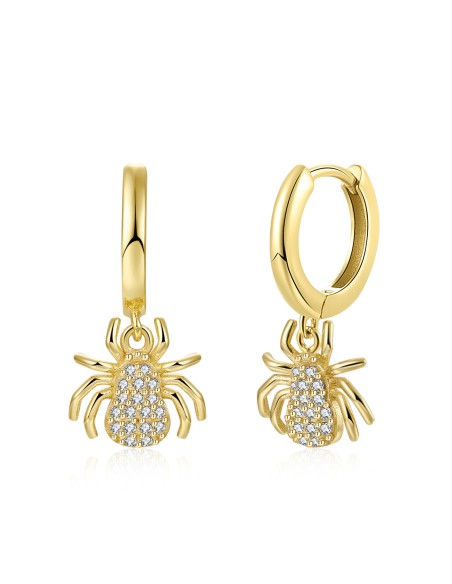 Pendientes Aro - Araña - Circonita