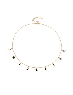 Collar Charms - 38+5mm - Enamel - Bañado Oro 2