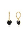 Pendientes Aro Corazon - 11 + 8 mm