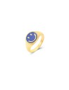 Anillo Acero Smiley - Enamel Granate 12mm