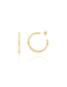 Pendientes Semi Aro - 21 mm, 26 mm , 31 mm, 36 mm - Plata Bañado Oro y Plata Rodiada 2