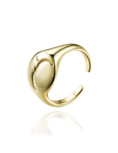 Anillo del Meñique Luna - Bañado Oro y Plata Rodiada 2