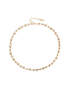 Collar Acero - Eslabón - 43+5 cm y 44+5 cm - Color Oro y Color Acero 2