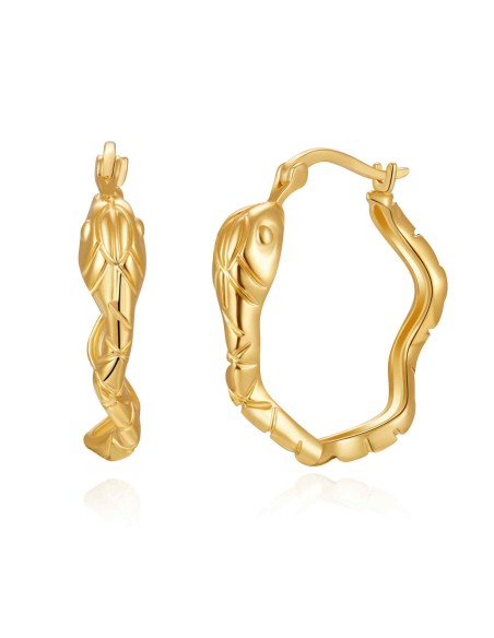 Pendientes Serpiente Aro - 25 mm