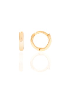 Pendientes Aro -8 mm - Bañado Oro y Plat Rodiada 2