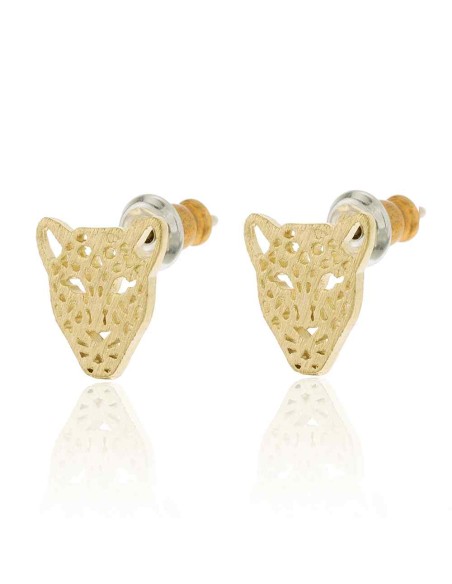 Pendientes Bronce Leopardo - 9 mm