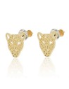 Pendientes Bronce Leopardo - 9 mm