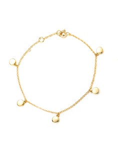 Pulsera Chapas - 16+4 cm - Bañado Oro y Plata Rodiada 2