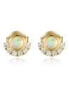 Pendientes Mineral - Opal - 10 mm