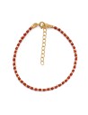 Pulsera Mineral - 16 + 4 cm - Bañado Oro