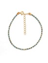 Pulsera Mineral - 16 + 4 cm - Bañado Oro